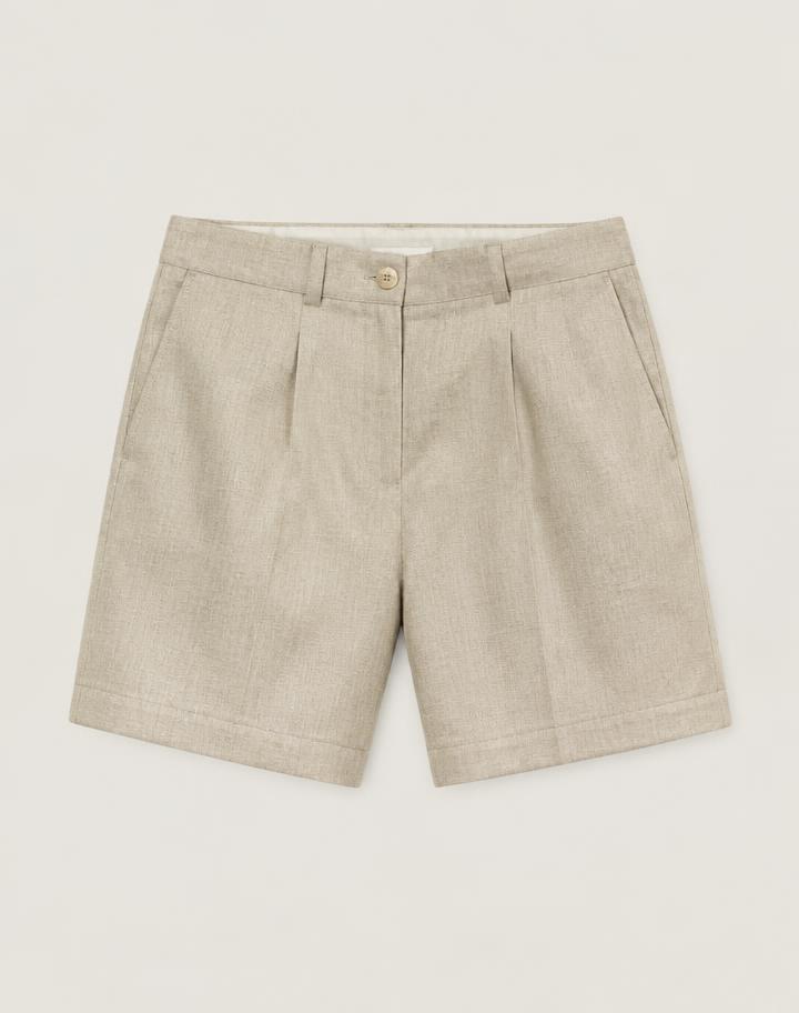 Tailored Linen Shorts