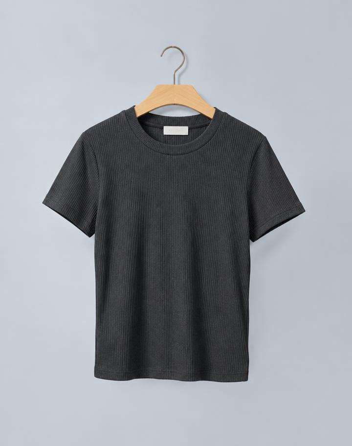 Ribbed Knit Tee
